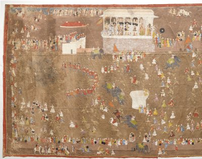 Joan Ketelaar’s Embassy to the King of Udaipur Maharana Sangram Singh of Udaipur Entertaining Members of the Dutch East India Company Led by Johan Josua Ketelaar in 1711 by Anonymous