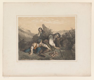 Boy Trying to Steal from a Sleeping Man by Anonymous