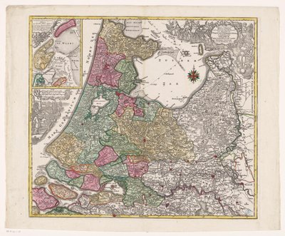 Map of Holland, Utrecht and Part of Gelderland by Anonymous