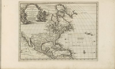 Map of Central and North America (Les Indes Orientales et Occidentales et autres lieux) by Anonymous
