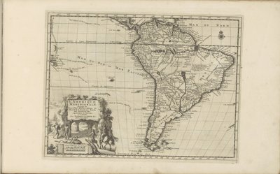 Map of South America (Les Indes Orientales et Occidentales et autres lieux) by Anonymous