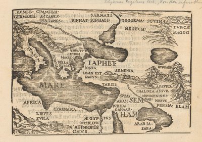 Map of Part of the Mediterranean Coast and the Persian Empire by Anonymous