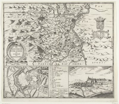 Map of the Principality of Orange, 1639 by Anonymous