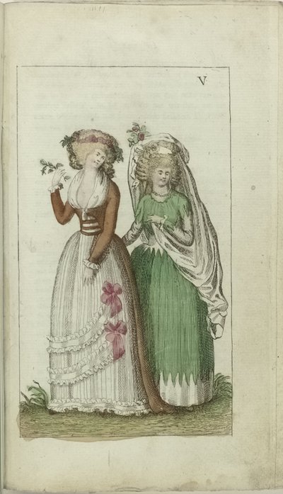 Cabinet of Fashion and Taste 1791, pl. V by Anonymous