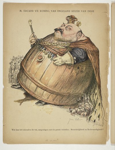 Caricature of Edward VII (King of the United Kingdom) by Anonymous