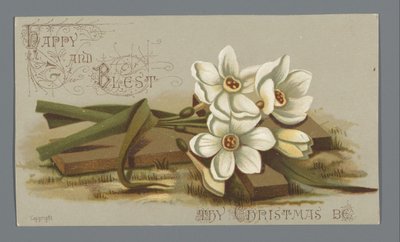 Christmas Card for 1882 from Louise E. Jaceard to Mrs. Six by Anonymous