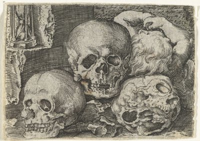 Child with Three Skulls by Anonymous