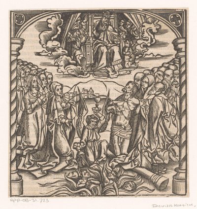 Kneeling Angel Catching a Ray of Christ