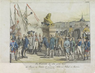 Arrival of the Sovereign Prince in Amsterdam, 1813 by Anonymous