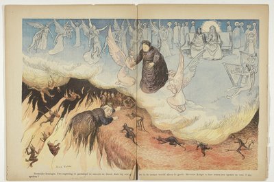 Queen Victoria in Hell and Gezina Kruger in Heaven by Anonymous