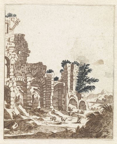Landscape with a Classical Ruin by Anonymous