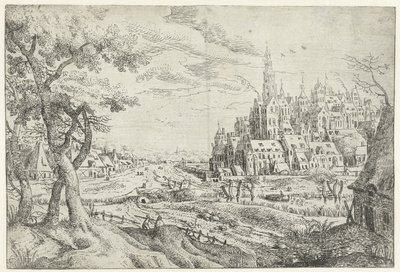 Landscape with City (Seven Landscapes) by Anonymous