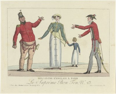 The Supreme Good Taste, 1800-1815, No. 23: Meeting of the English in Paris by Anonymous