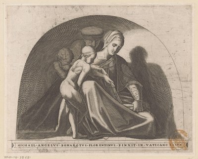Man and Woman with Two Children by Anonymous