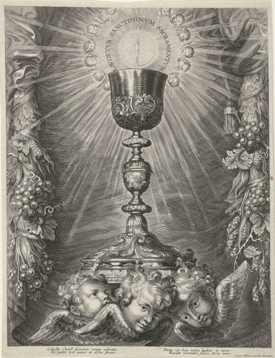 Chalice with Host by Anonymous