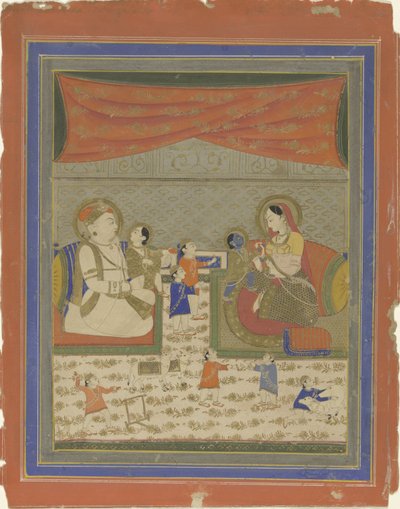 Nanda and Yasoda with Krishna and Balarama by Anonymous
