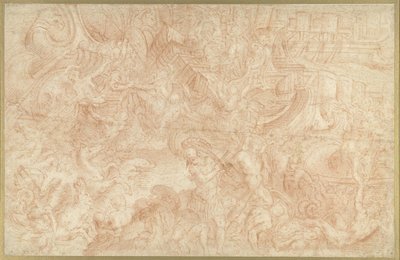 Neptune Intervenes in a Sea Battle by Anonymous