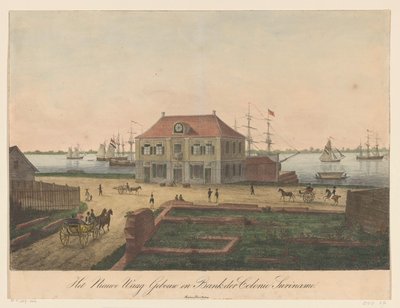 New Weigh House on the Waterfront in Paramaribo (The New Weigh House Building and Bank of the Colony Suriname) by Anonymous
