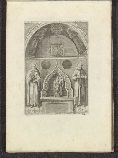 Niche with Saint Francis and Saint Dominic by Anonymous