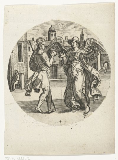 Meeting of Tobias and Angel Raphael (Story of Tobias) by Anonymous