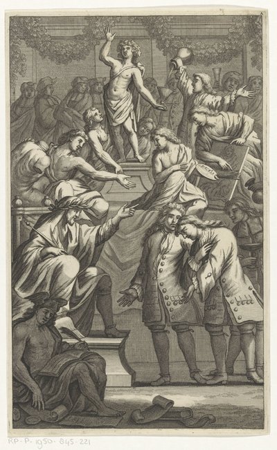Reception of Cornelis de Bruyn as a New Member of the Bentvueghels by Anonymous