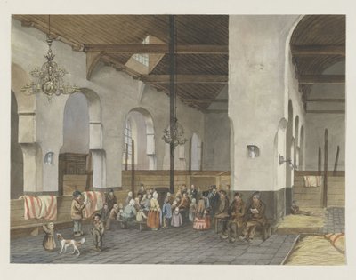 Reception of the Veenendalers in the Geertekerk in Utrecht, 1855 by Anonymous
