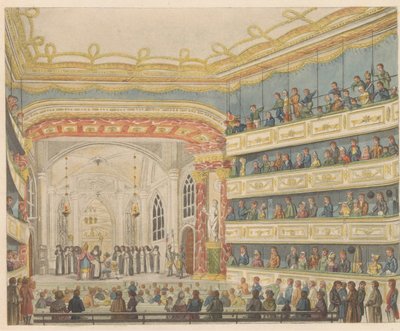 Performance of Gijsbrecht van Aemstel in Theater in Amsterdam, ca. 1810-1813 by Anonymous