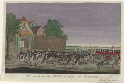 Patriots Leaving Utrecht, 1787 by Anonymous