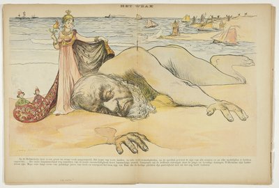 Paul Kruger Washed Ashore on the Dutch Coast by Anonymous