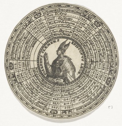 Medal with the Portrait of Bishop Joseph Clemens and the Names of the Bishops of Liège by Anonymous