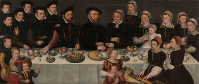 Pierre de Moucheron (1508-67), his Wife Isabeau de Gerbier, their eighteen Children, their Son-in-Law Allard de la Dale and their first Grandchild by Anonymous