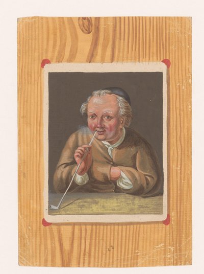 Man Smoking a Pipe by Anonymous