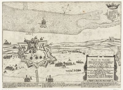 Map of Fort Mardijk, 1645 by Anonymous