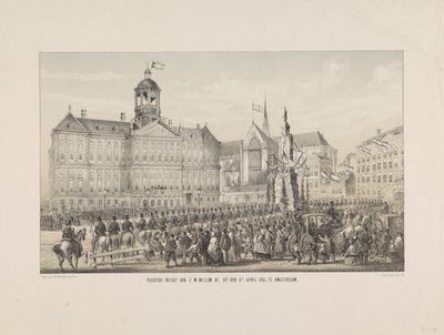 Solemn Entry of His Majesty William III, on April 9, 1861, in Amsterdam by Anonymous