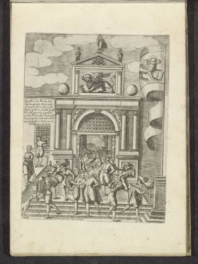 Porta Magna of the Venetian Arsenal by Anonymous