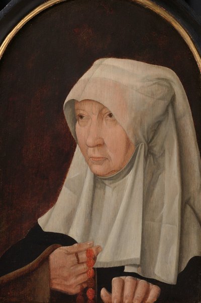 Portrait of Jacomina Claesdr van Ruyven (died 1509), Wife of Arent Franckensz van der Meer by Anonymous