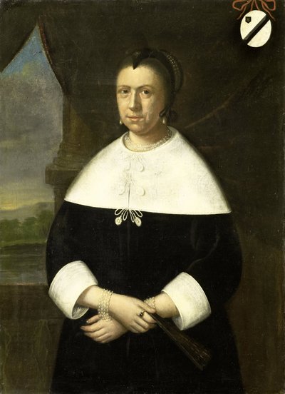 Portrait of Maria Quevellerius, First Wife of Jan van Riebeeck, or His Second Wife Maria Scipio by Anonymous