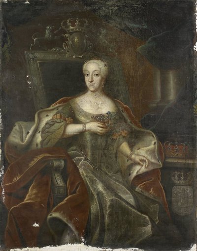 Portrait of Princess Charlotte Amalie, Daughter of Frederick IV, King of Denmark by Anonymous