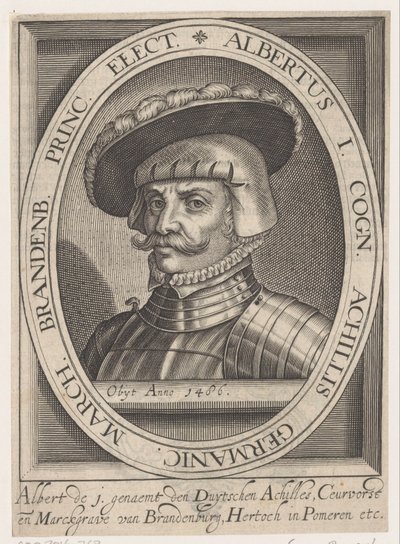 Portrait of Albrecht III Achilles, Elector of Brandenburg by Anonymous
