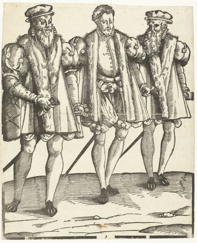 Portrait of Gaspard, Francois, and Odet de Coligny by Anonymous