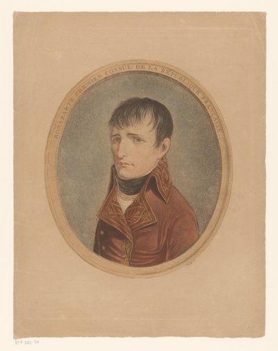 Portrait of Napoleon I Bonaparte, Emperor of the French Bonaparte Premier Consul de la République Française (title on object) by Anonymous
