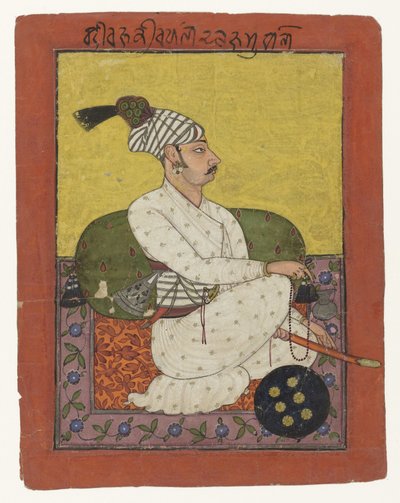Portrait of Raja Kirpal Dev of Bahu (Jammu) by Anonymous