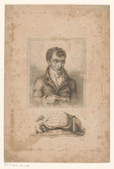 Portrait of Robert Mount, Bookbinder and Print Seller in London by Anonymous