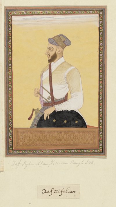 Portrait of Saf-shikan Khan, Former Vizier of Aurangzeb by Anonymous