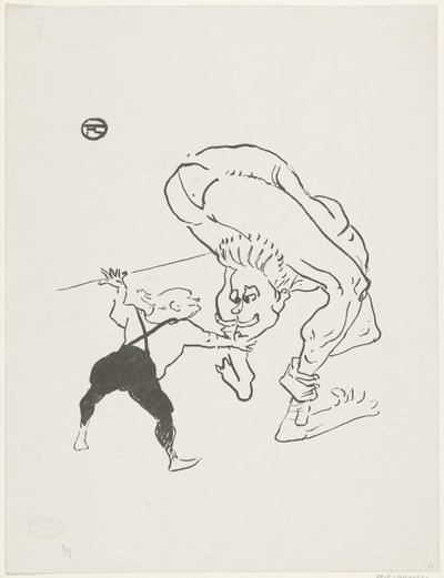 Portrait of the Brothers Marco at cabaret Folies-Bergère by Anonymous
