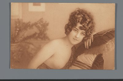 Portrait of an Unknown Woman with Bare Chest by Anonymous