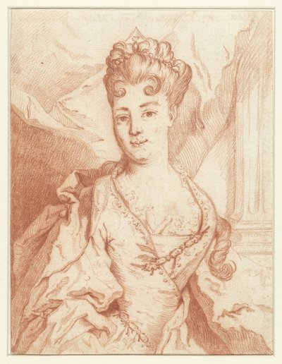 Portrait of a Noble Lady, Half-Length, Almost Frontally by Anonymous