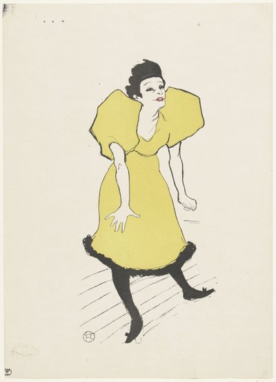 Portrait of Comedienne Polaire on Stage by Anonymous