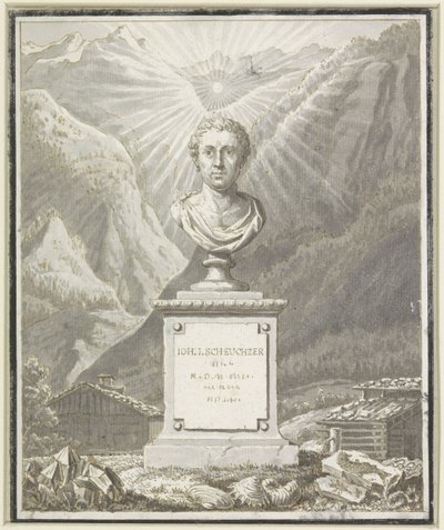 Portrait Bust of Johann Jakob Scheuchzer by Anonymous