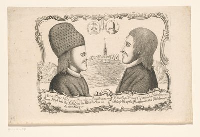 Portraits of Vasile Ursu Nicola Horea and Ion Oargă Cloșca, Leaders of the 1784 Transylvanian Uprising by Anonymous